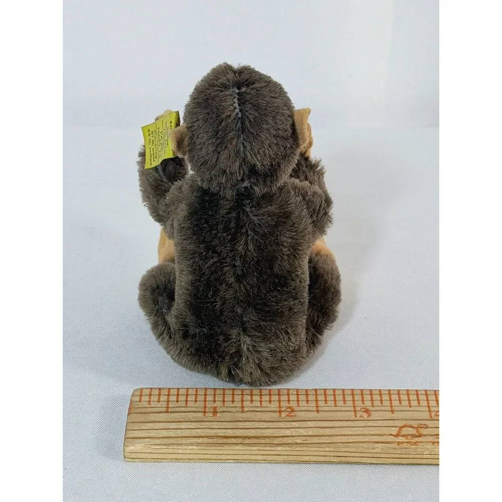 VTG Steiff Monkey Jocko Jointed Mohair Button 0020/16 Austria Germany 4.5